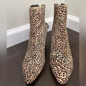 Dolce Vita Leopard Print Ankle Booties